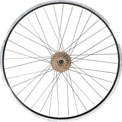 Hiland 29 x 1,75 collu alumīnija riteņu disks 1,75 līdz 2,215 collu riepām, priekšējais un aizmugurējais MTB riteņu komplekts Dis Brake ar 7 ātrumu brīvo riteni, pieskrūvēta ass, velosipēdu piederumi pieaugušo velosipēdiem