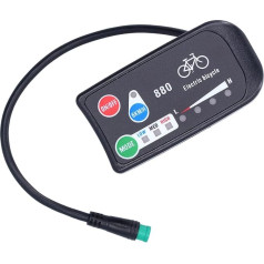 Tbest Unbranded E displejs 6 Pin, E velosipēdu displejs, E velosipēdu displejs, elektriskā velosipēda LCD displejs, elektriskais velosipēds Kt-Led880 displejs 36 V 48 V displeja mērītājs