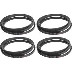 4 Stück 3L520 Classic gewickelter Gummi-Keilriemen, 1321 mm Außenumfang, 3L-Profil-Keilriemen, 0,95 cm Breite 2,2 cm Höhe