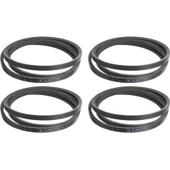 sourcing map 4 Stück 3L530 Classic gewickelter Gummi-Keilriemen, 1346 mm Außenumfang, 3L-Profil-Keilriemen, 0,95 cm Breite 2,2 cm Höhe