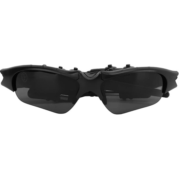 Akozon MS04B Kameras brilles HD 4GB ar 2 stereo austiņām 180° rotācijas pārnēsājamas brilles ar kameru video un foto uzņemšanai Velosipēdistu saulesbrilles āra sportam