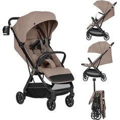 Lionelo Buggy Bess līdz 22 kg no 6 mēnešiem līdz 4 gadiem 360° PU grozāmie riteņi, salokāms ar vienu roku, atzveltnes regulēšana, ūdensnecaurlaidīgs pārsegs, viegls, tikai 7,5 kg, liels grozs.