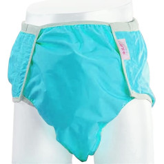 Kuajingdi Ūdensnecaurlaidīgas, atkārtoti lietojamas auduma autiņbiksītes, elpojošas, necaurlaidīgas autiņbiksītes pieaugušajiem un invalīdiem (krāsa: zila, izmērs: XL)