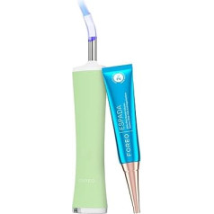 FOREO Flawless & Fabulous ESPADA 2 komplekti - LED gaismas terapijas ierīce + ESPADA BHA+PHA šķīdums pret pūtītēm, 15 ml - medicīniskais silikons - rētu ārstēšana - pret pūtītēm - FDA apstiprināts