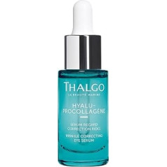 THALGO grumbu koriģējošais acu serums - pretgrumbu līdzeklis ar hialuronu un jūras pro-kolagēnu, 15 ml