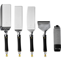 HALO Essentials BBQ komplekts, 5 gabalu BBQ komplekts, kurā galvenā uzmanība pievērsta veiktspējai, izturībai un daudzpusībai.