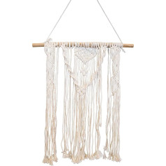 HEITMANN DECO Sienas pakaramais makrame bēšs Aptuveni 41 x 50 cm