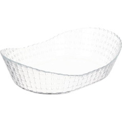 PASABAHCE HABITAT 1 STIKLA LAIVAS FORMAS OVĀLA BĻODA BĻODA BOL SCHALE CAPPA BOL TACO STIKLA BĻODA 260MM 10.25