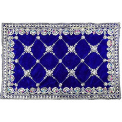 Aditri Creation Dekoratīvais paklājs Aasan Velvet Pooja Liela drāna pooja priekšmetiem (izmērs: 20 