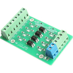 NOYITO 4 kanālu optoelektriskā izolatora modulis Līmeņa sprieguma pārveidotājs Modulis PLC signāla pārveidotājs Modulis PNP NPN uz NPN (no 3,3V līdz 12V)