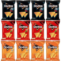 Doritos Party Mix 12 x 110 g 4 x saldie pipari / 4 x pipari / 4 x načo ķīselis