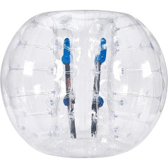 VEVOR 1,5 metru piepūšamā bumba, piepūšamā bumba, caurspīdīga, 11 kg svars, burbuļbumbu futbols, caurspīdīga PVC vasaras rotaļlieta, bez sūkņa