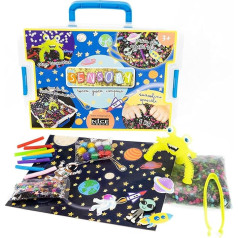 Nice Group - 94004 Sensorais futrālis, sensorā kastīte bērniem, kosmosa atklāšana, materiālu apstrāde, smalko motorikas prasmju attīstīšana, zils, viens izmērs