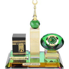 AOZU Musulmaņu Kaaba zvanu torņa modelis, praktisks izturīgs islāma ēkas modeļu komplekts birojam un mājai