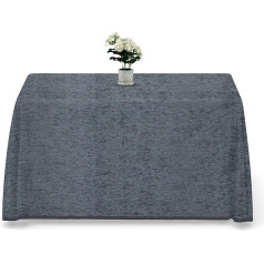 LUA VIKA Šenila taisnstūra galda sega pelēka 70cm x 120cm