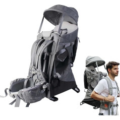 iuscacey Faltbarer Babytrage-Rucksack | Leichte Kinder-Wandertrage | Inklusive Sonne & großem Stauraum | Reisen, Wandern, Camping
