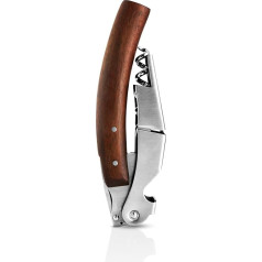 Eva Solo Liquid Lounge viesmīļa korķa skrūvgriezis Izvelciet korķi tieši no vīna pudeles, izmantojot divpakāpju sistēmu, kas arī nodrošina, ka korķis netiek salauzts, matēts nerūsējošais tērauds.