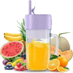 Blenderis Smoothie Maker, Smoothie Mixer Small, Mini pārnēsājamais blenderis, Pārnēsājamais mikseris USB, Smoothie Maker to Go, Stand Mixer 400 ml, BPA-Free, PulseMotion & BlendPro tehnoloģija