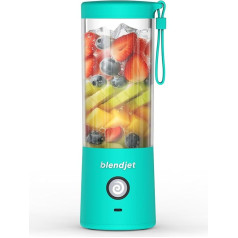 BlendJet portatīvais blenderis kokteiļiem un kokteiļiem - 473 ml BlendJet 2 bezvadu personīgais un maza izmēra blenderis, USB-C uzlādējams un pašattīrošs - kluss mini ceļojuma blenderis ar nerūsējošā tērauda asmeni