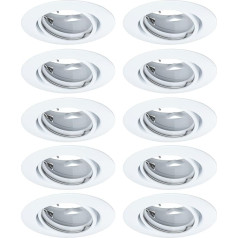 Paulmann EBL 93400 Base LED padziļinājumā iebūvējamā gaisma apaļa Max. 10 W padziļinājumā iebūvēts prožektors Matt White
