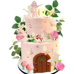 JeVenis Rozā pasaku kūku dekorēšana Sēņu kūku dekorēšana Pasaku kūku dekorēšana Dārza pasaku kūku dekorēšana Pasaku ballīšu piederumi Pasaku ballīšu dāvanas