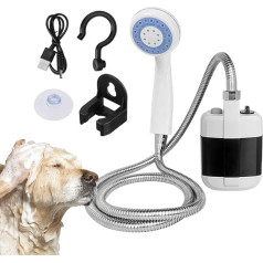 Pārnēsājamā duša kempingam | Āra dušas sūknis | Rokas elektriskais peldēšanās piederums ar uzlādējamu akumulatoru personīgajai higiēnai un mājdzīvnieku tīrīšanai