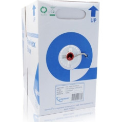 Cat 5e ftp-ekranēts kabelis avg24 vads 305m pelēks