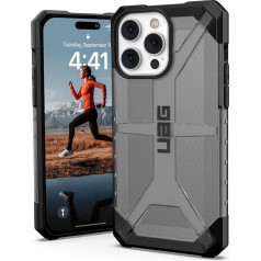 Urban Armor Gear UAG Plasma Case saderīgs ar Apple iPhone 14 Pro Max [Bezvadu uzlādes saderīgs vāciņš, noturīgs pret kritieniem, paaugstināta mala] Pelēks, caurspīdīgs, 114067113131