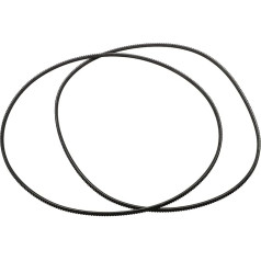 Iepakojumā 2 rūpnieciskās 5M710 poliuretāna V-veida siksnas transmisijas piedziņas siksnas mehāniskās virpas motora siksnas rezerves daļas melnā krāsā