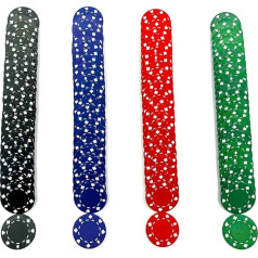 SEETOOOGAMES Kazino pokera žetoni - 100 gabali 11,5 g - 4 krāsas