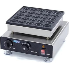 Maxima Poffertjes cepšanas plate - Iepakojumā 25 gabali - Diametrs 45 x 7 mm (uz vienu vafeli) - 850 Watt