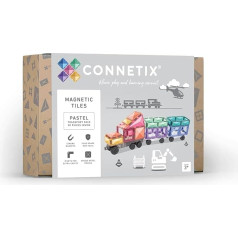 Connetix Pastel Transports 50 gab. iepakojums