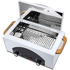 300 W augstas temperatūras metāla instrumentu tīrīšanas kārba ar taimeri Spa manikīra pedikīra salons frizētava Autoklāvs Sterilizators Sunny Beauty Matu nagi White