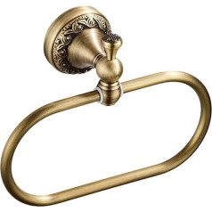 Hopbucan Ovāls dvieļu gredzens Antique Brass Izsmalcināts raksts griešanai pakaramais dvieļu turētājs vannas istabas virtuves piederumiem