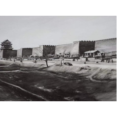 Classic Puzzle Jigsaws 1000 gabaliņu, intelektuālās koka puzlesSenais Lielais mūris, izglītojoša spēle 38 x 52 cm