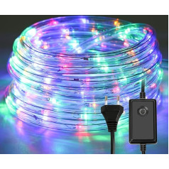 30 m LED virves gaisma, 720 LED virves gaisma, 8 režīmi, āra pasaku gaisma, LED caurule ar taimeri iekštelpu āra dārza svētku rotāšanai - krāsains