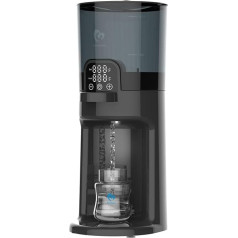 Bellababy pudeļu taisītājs zīdaiņiem, tūlītējs sildītājs, zīdaiņu pudeļu sildītājs, ūdens dozators tūlītējai pudelīšu pagatavošanai, noņemams konteiners, silts 24/7, melns