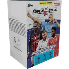 Topps UEFA Superstars 22/23 Value Box (9 iepakojumi)