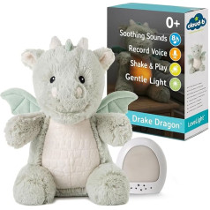Cloud.b LoveLight™ Buddies - pūķis Drake | Nomierinošas skaņas | Balss ieraksts | Kratīšana un atskaņošana | Maigs apgaismojums