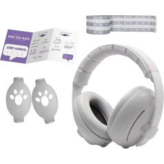 Bērnu dzirdes aizsardzības austiņas - bērnu ausu aizsardzības austiņas miegam - skaņas necaurlaidīga dzirdes aizsardzība, mīkstās austiņas bērniem vecumā no 3-48 mēnešiem