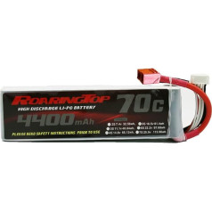 Roaring Top 14.8 V 70C 4400 mAh 4S Lipo akumulators ar T spraudni RC lidmašīnas kvadrakopteram dronam helikopteram laivai RC auto kravas automašīnai sacīkšu modeļiem