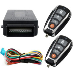 Riloer Auto zādzības signalizācijas sistēma, 60-100 metru attāluma lokalizēta tālvadības signalizācija ar vadības bloku + 2 rezerves tālvadības pultis centrālajai atslēgai