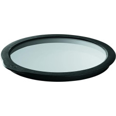 RÖSLE pārtikas produktu uzglabāšanas vāks Ø 24 cm, stiklots, ar silikona apmali, piemērots mazgāšanai trauku mazgājamā mašīnā.