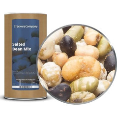 1 x 550 g Uzkodas no Edame sojas pupiņu un zirņu grauzdētas sālītas ar 28% olbaltumvielu veģetārietis vegāns bez laktozes