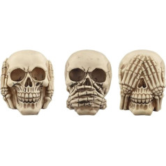 Puckator Fantasy Skull Set - See No Evil, Speak No Evil, Hear No Evil