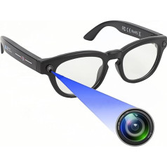 XUMIUZIY kameras brilles, āra sporta brilles ar kameru, HD viedā video ierakstīšana, pārnēsājamās saulesbrilles ar 11 valodu tulkojumu, braukšanai, riteņbraukšanai, makšķerēšanai, pārgājieniem