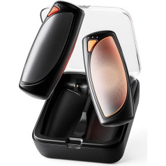 COTOP roku sildītājs elektriskais, 2 kabatas sildītāju komplekts, atkārtoti lietojams ar uzlādes kārbu, 14 000 mAh uzlādējams akumulators, 3 līmeņu dubultā sildīšana līdz 56°C, dāvana slēpošanai, kempingam.