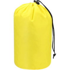 TIXIPEM Stuff Sack [1 gab.] - ūdensnecaurlaidīgs āra maisiņš mugursomai, ceļojumiem un pārgājieniem - [dzeltens, 13 x 25 cm], īpaši viegls savelkams maisiņš ar aukliņu aukliņu stiprinājumu