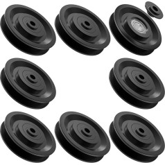 Anobeyi Universālā neilona lodīšu gultņa skriemeļa nomaiņas daļa Diametrs 90mm Fitnesa aprīkojuma daļa Kabeļu mašīna