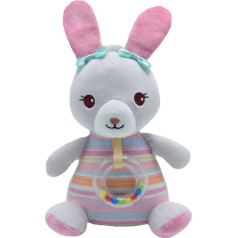 Mūzikas kastīte zaķis rozā 20 cm